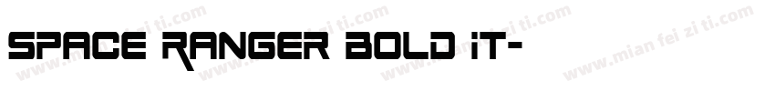 Space Ranger Bold It字体转换